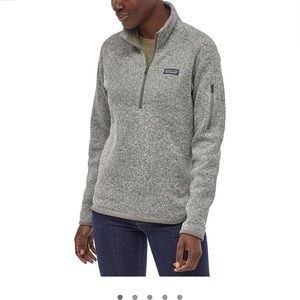 grey Patagonia better sweater 1/4 zip